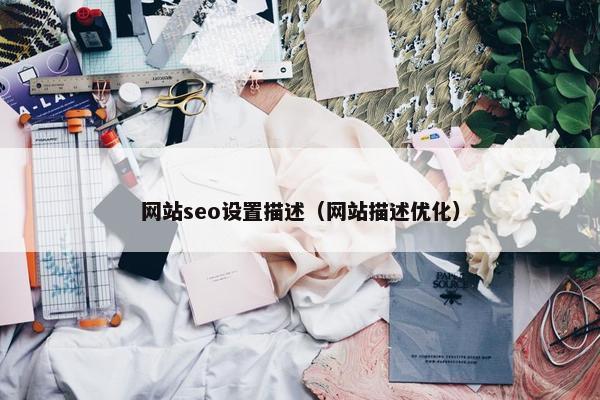 网站seo设置描述（网站描述优化）