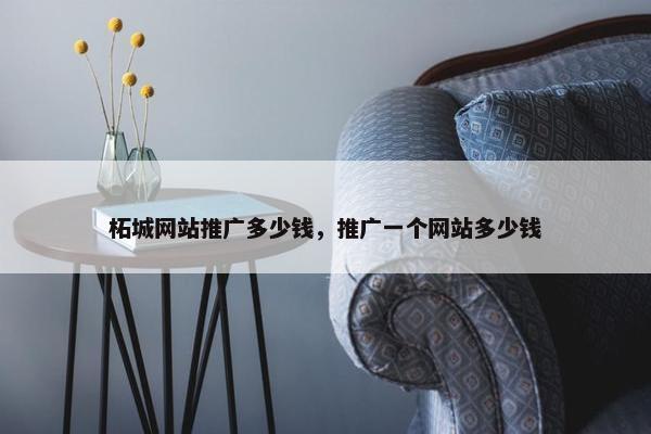 柘城网站推广多少钱，推广一个网站多少钱
