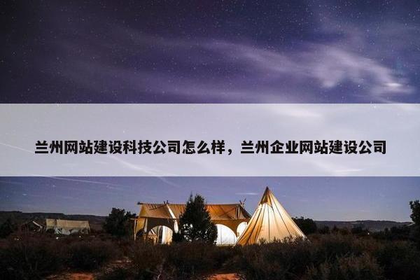 兰州网站建设科技公司怎么样，兰州企业网站建设公司
