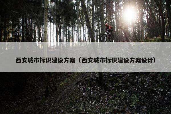 西安城市标识建设方案（西安城市标识建设方案设计）