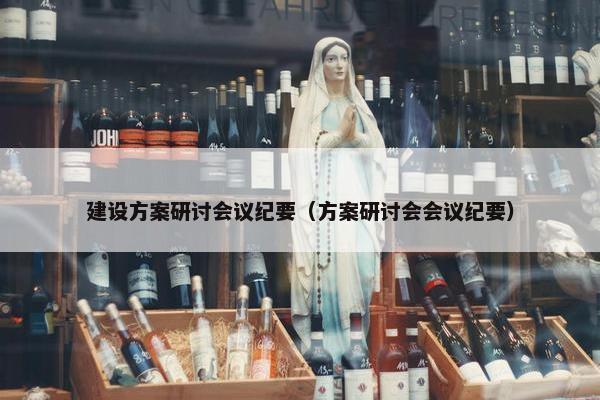 建设方案研讨会议纪要（方案研讨会会议纪要）