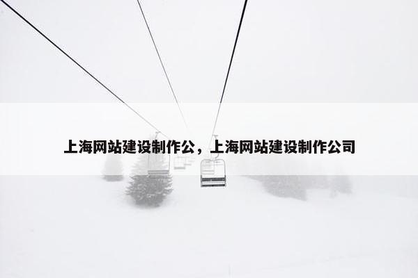 上海网站建设制作公，上海网站建设制作公司