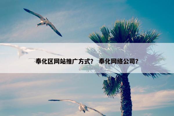 奉化区网站推广方式？ 奉化网络公司？