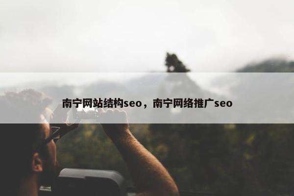 南宁网站结构seo，南宁网络推广seo