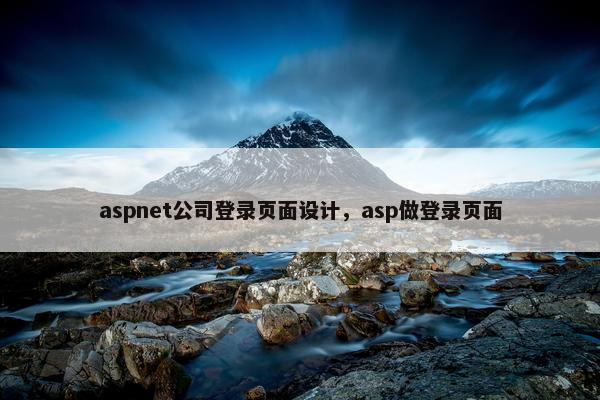 aspnet公司登录页面设计，asp做登录页面