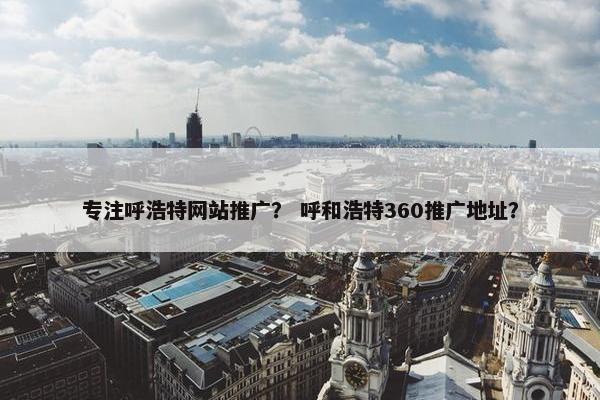 专注呼浩特网站推广？ 呼和浩特360推广地址？