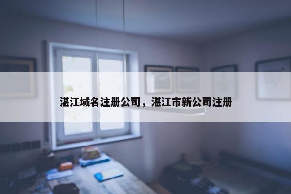 湛江域名注册公司，湛江市新公司注册