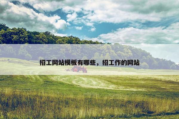 招工网站模板有哪些，招工作的网站