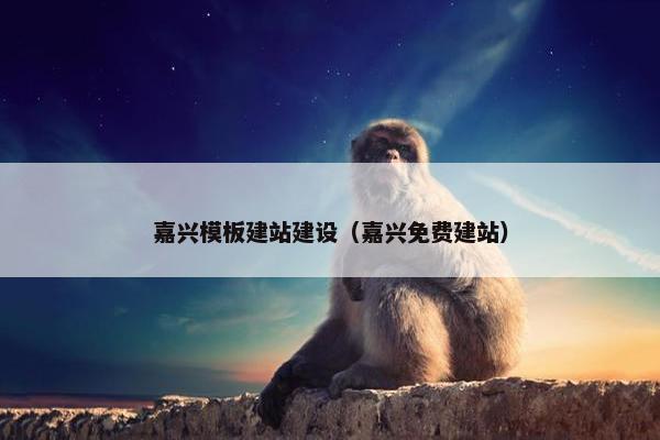 嘉兴模板建站建设（嘉兴免费建站）