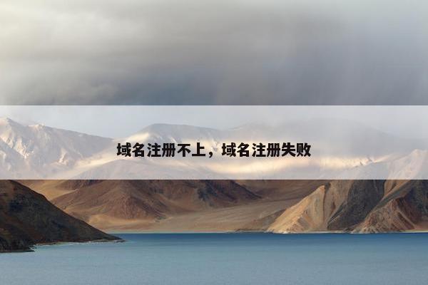 域名注册不上，域名注册失败