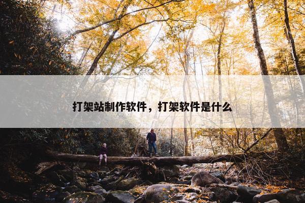 打架站制作软件，打架软件是什么