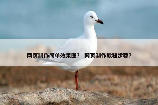网页制作简单效果图？ 网页制作教程步骤？
