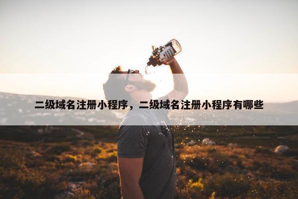 二级域名注册小程序，二级域名注册小程序有哪些
