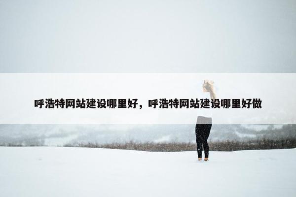 呼浩特网站建设哪里好，呼浩特网站建设哪里好做