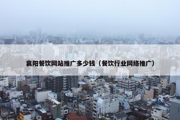 襄阳餐饮网站推广多少钱（餐饮行业网络推广）