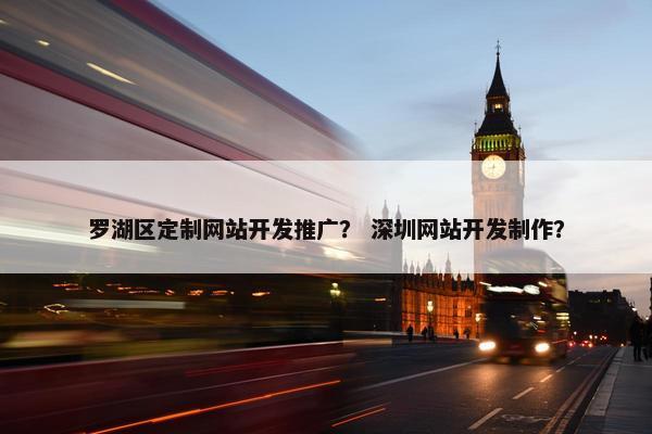 罗湖区定制网站开发推广？ 深圳网站开发制作？