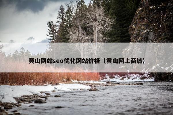 黄山网站seo优化网站价格（黄山网上商城）