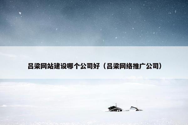吕梁网站建设哪个公司好（吕梁网络推广公司）