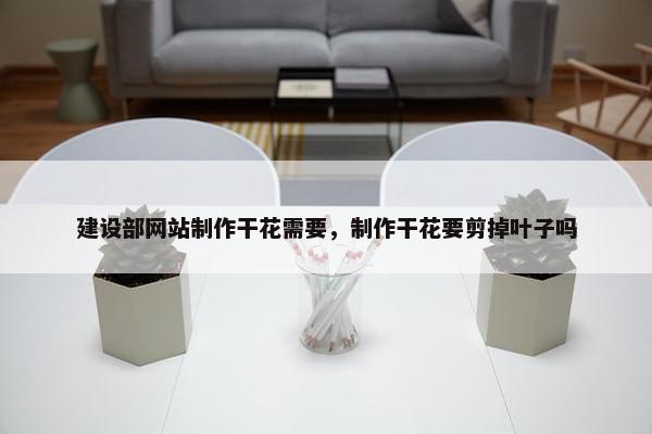 建设部网站制作干花需要，制作干花要剪掉叶子吗