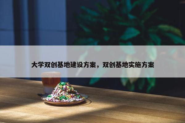 大学双创基地建设方案，双创基地实施方案