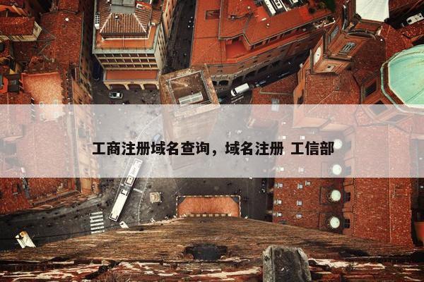 工商注册域名查询，域名注册 工信部