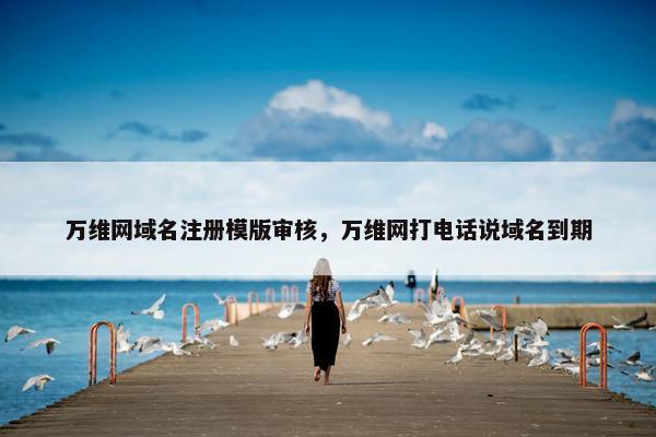 万维网域名注册模版审核，万维网打电话说域名到期