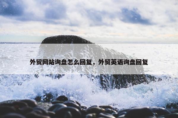 外贸网站询盘怎么回复，外贸英语询盘回复