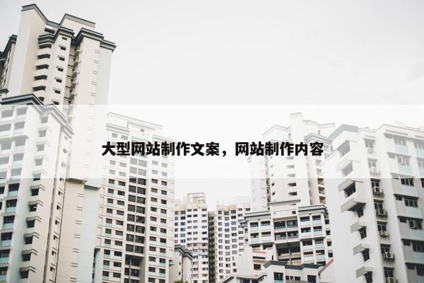 大型网站制作文案，网站制作内容