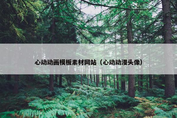 心动动画模板素材网站（心动动漫头像）