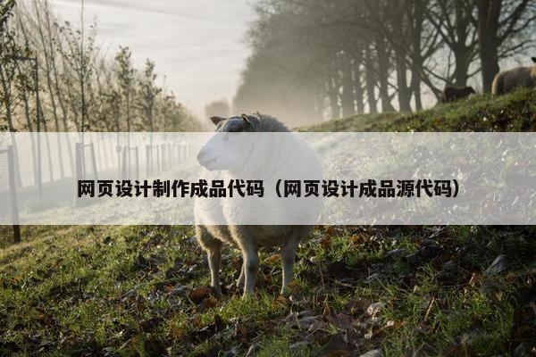 网页设计制作成品代码（网页设计成品源代码）