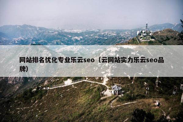 网站排名优化专业乐云seo（云网站实力乐云seo品牌）