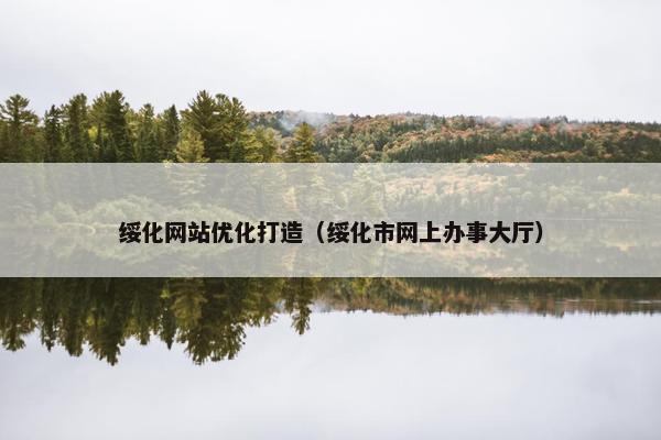 绥化网站优化打造（绥化市网上办事大厅）