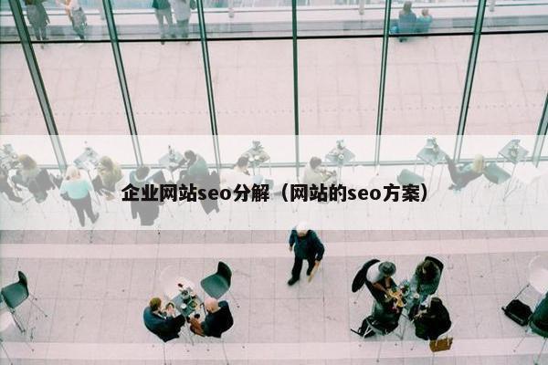 企业网站seo分解（网站的seo方案）