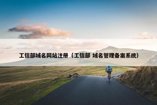 工信部域名网站注册（工信部 域名管理备案系统）