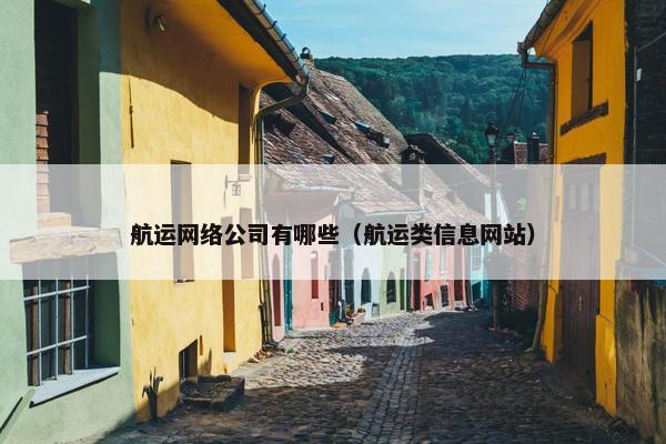 航运网络公司有哪些（航运类信息网站）