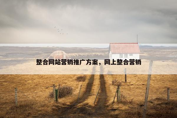 整合网站营销推广方案，网上整合营销