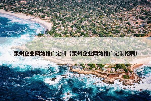 泉州企业网站推广定制（泉州企业网站推广定制招聘）