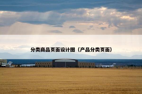 分类商品页面设计图（产品分类页面）