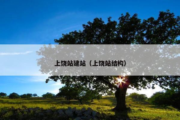 上饶站建站（上饶站结构）