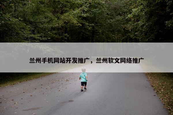 兰州手机网站开发推广，兰州软文网络推广