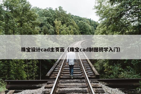 珠宝设计cad主页面（珠宝cad制图初学入门）