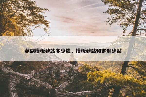 芜湖模板建站多少钱，模板建站和定制建站