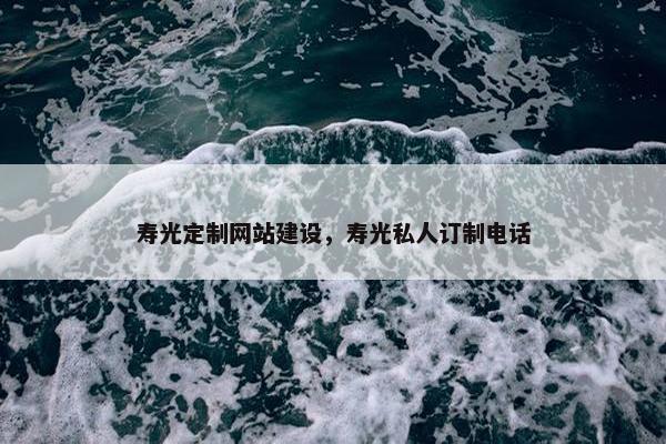 寿光定制网站建设，寿光私人订制电话