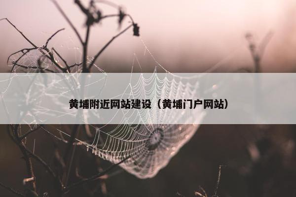 黄埔附近网站建设（黄埔门户网站）