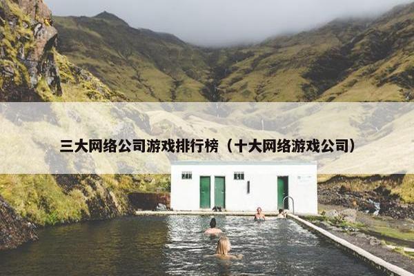 三大网络公司游戏排行榜（十大网络游戏公司）