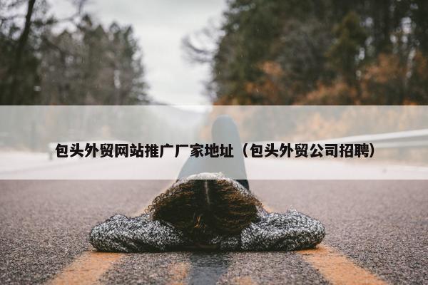 包头外贸网站推广厂家地址（包头外贸公司招聘）