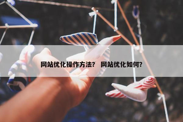 网站优化操作方法？ 网站优化如何？