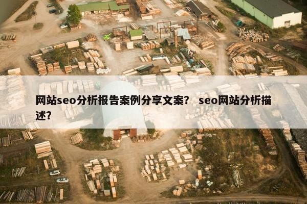 网站seo分析报告案例分享文案？ seo网站分析描述？