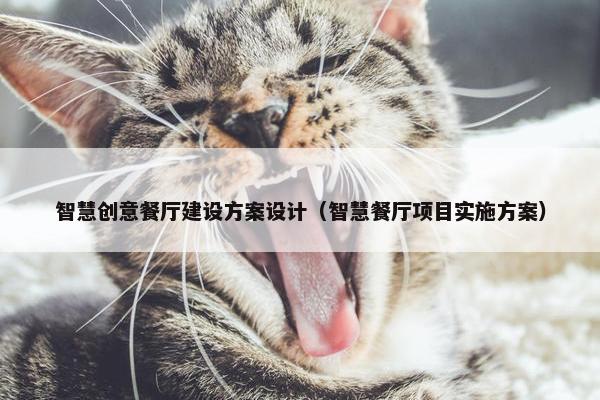 智慧创意餐厅建设方案设计（智慧餐厅项目实施方案）