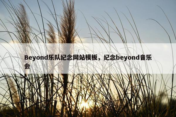Beyond乐队纪念网站模板，纪念beyond音乐会